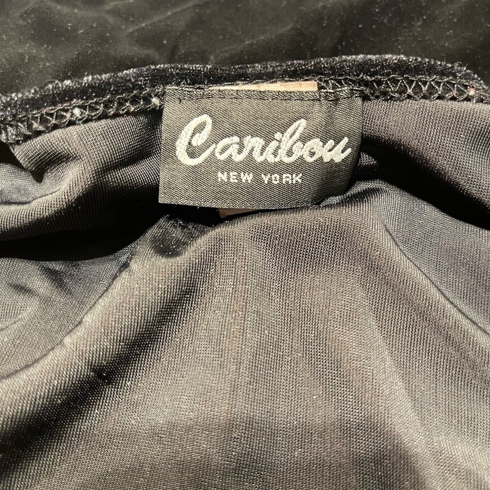 Caribou Black Velvet Sleeveless Top XL – Goth Witchy Minimal Dark Aesthetic - Picture 7 of 10